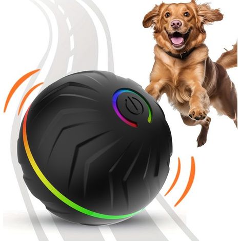 Balle interactive pour chien - un jouet interactif intelligent qui rebondit et roule automatiquement lorsqu'on le déplace - convient aux chiots et aux chiens de petite et moyenne taille. (1/4)
