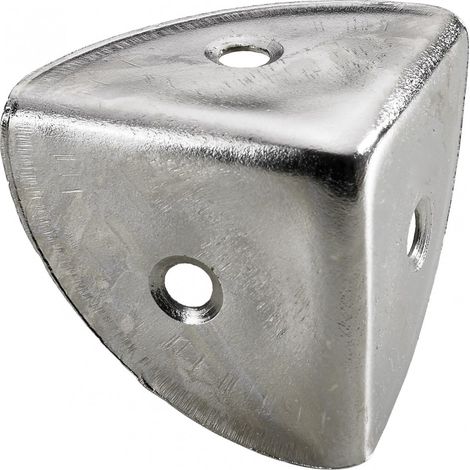 HETTICH Kofferecke Stahl vernickelt zum Anschrauben, L.28 mm HETTICH