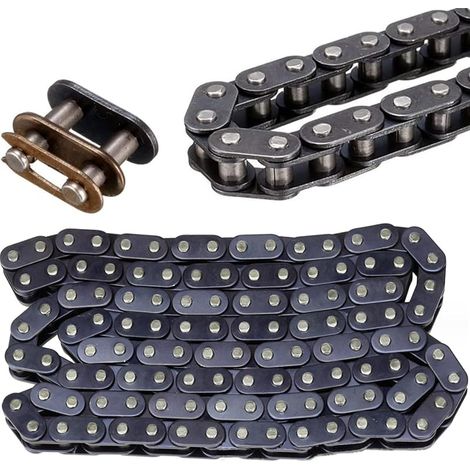 T8F Sangle de chaîne avec maillons à boucle 116 maillons chaîne de vélo pour 43 cc 47 cc 49 cc chaîne de poche moto pièces ATV Quad Dirt Bike