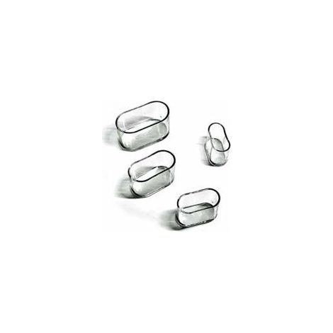 Stuhlbeinschoner, ovale Silikon-Möbelfüße, Tischschoner, Bodenschutz, 8–24 Stück – Transparent/24 Stück 15 x 30 mm – Crezuo (1/4)
