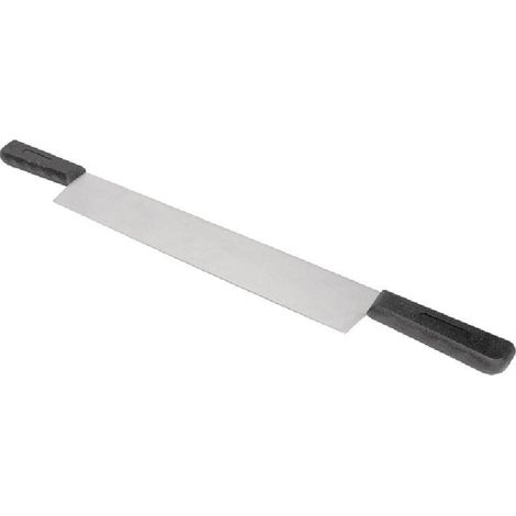 Couteau à fromage 2 mains 38cm – Lame en acier inoxydable – Dureté Rockwell 52-56° – Tranchant rasoir pour découpe facile – Vogue