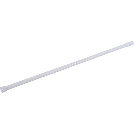 Barre de rideau de douche télescopique extensible à ressort pour salle de bain, 55-90 cm (1/5)