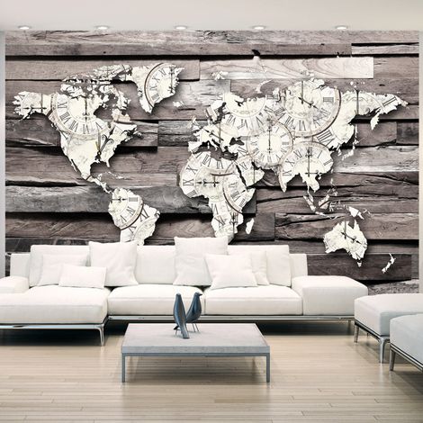 Fotomurale adesivo - World Time - 196x140 (1/4)