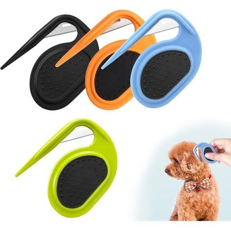Coupe Noeud Chat Poil Long 4 Pièces Peigne Portable pour Enlever les Cheveux Emmêlés de Chat et Chien (1/5)