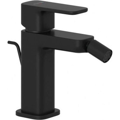 Kludi Renon - Grifo de bidé con desagüe, negro mate 422163975