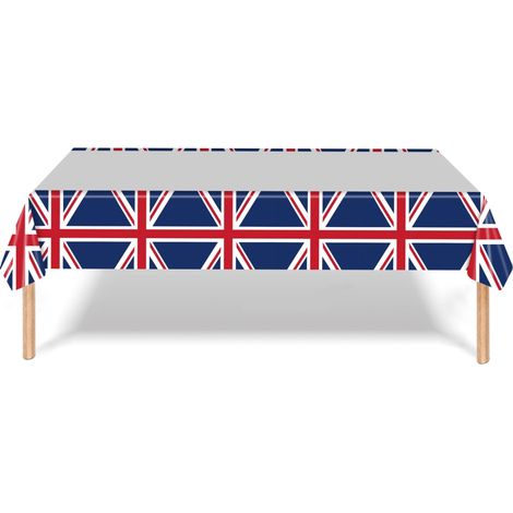 Nappe Union Jack, serviettes en papier, assiettes, gobelets drapeau britannique, fournitures fête anniversaire décorations. (1/5)