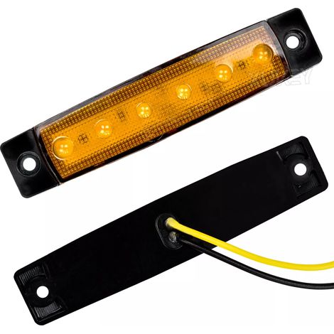 10x LED Seitenmarkierungsleuchte Begrenzungsleuchten Gelb Anhnger LKW 12V/24V (1/4)