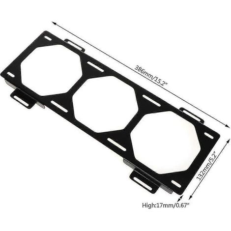 Support de montage DIY pour ventilateur et radiateur (12/14 cm) – 120, 240, 360, 480 mm (1/3)