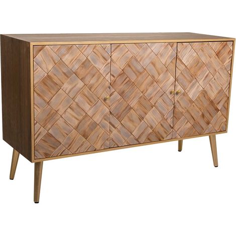 Aparador de madera marrón 120x41,5x71 (1/5)