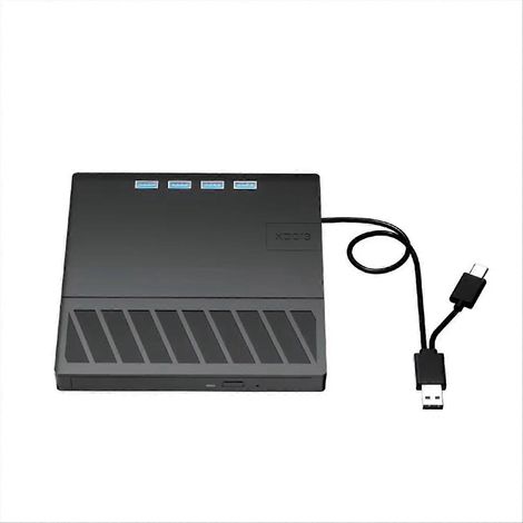 Lecteur/graveur de CD/DVD externe USB 3.0 Type C pour ordinateurs portables et de bureau XP/7/8/10/11 (1/5)