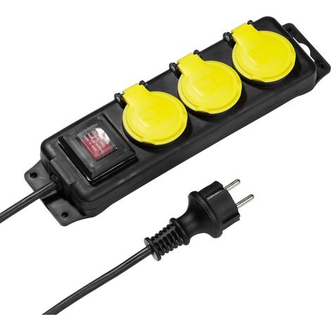 Multiprise extérieur Vivanco 3-fach outdoor steckdosenleiste 3 prises IP44