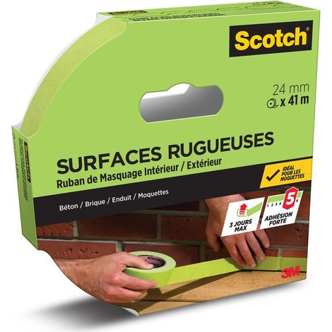 Cinta adhesiva SCOTCH, 24 mm de ancho x 41 m de largo, para superficies rugosas. SCOTCH (1/5)