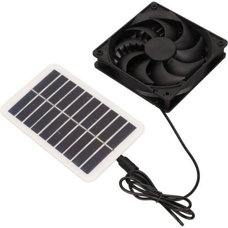 Kit Ventilateur D Extraction Solaire - 3 W - Pour Hangar Poulailler Camping Car Serre - 1 Unite (1/4)
