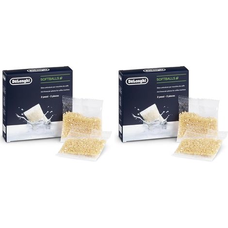 Lot de 2 boules anti-calcaire SoftBalls pour cafetiere Delonghi - DLSC551
