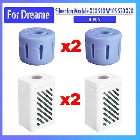 NALOOKAMIC Module Ag+ Accessoires à ions d'argent pour aspirateur Dreame X10 S10 W10S S20 X20 L10s Ultra/L10 Ultra/Mi-Jia B101CN (1/4)