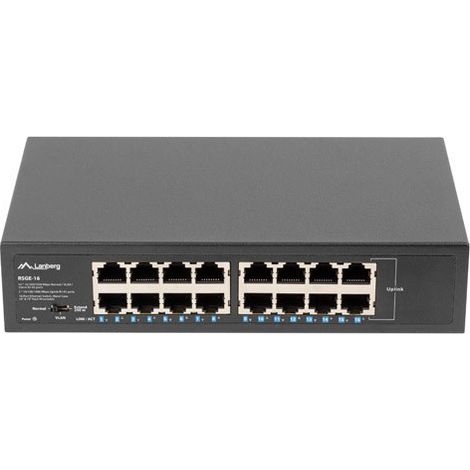Lanberg Switch RSGE-16 Rack 10"/19" (16 ports 1 Go) (1/6)