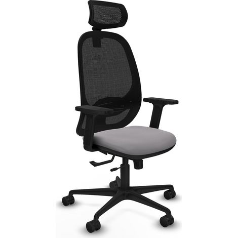 Silla de oficina piqueras y crespo Cilanco gris polipiel malla (1/2)