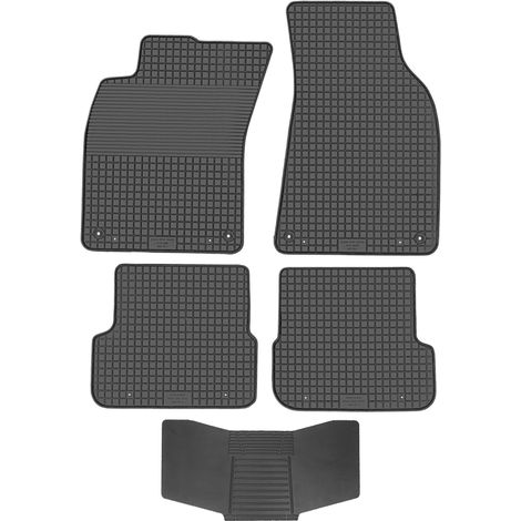 Tappetini DOMA 214830 + coprivolante 251992 - Audi A6 C6 2006-2011 BLOCCO STERZO INSTALLATO AV2 anteriore e posteriore