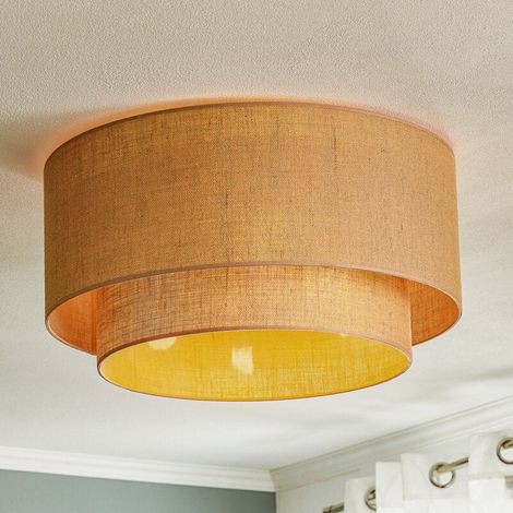 [GEBRAUCHT] B-Ware Euluna Boho Jute Deckenleuchte Deckenlampe Deckenlicht Leuchte Naturbraun ø60cm (1/2)
