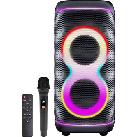 Haut-parleur Bluetooth DENVER BPS-370, 100 W, avec animation lumineuse (1/5)