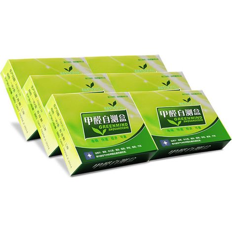 Kit Test Formaldehyde - Réactif Papier pour Qualité Air Intérieur - Plage Détection 0 00 à 1 80 mg/m3 - Pour Maison Neuve ou Rénovée - 6 Boîtes (1/5)