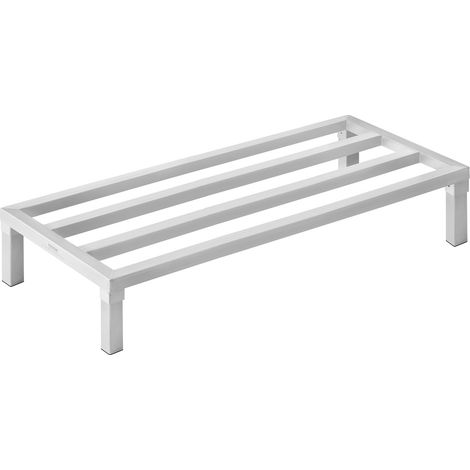VEVOR Aluminium-Stauregal,48x20Zoll kommerzielles Bodenregal für Lebensmittel,8Zoll über dem Boden,komplett verschweißtes Aluminium-Lagerregal,für die Lagerung in Restaurants,Küchen,Garagen&Fahrzeugen (1/5)
