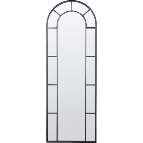 Espejo de pared decorativo de estilo glamuroso 60 x 170 cm en color negro Crosses