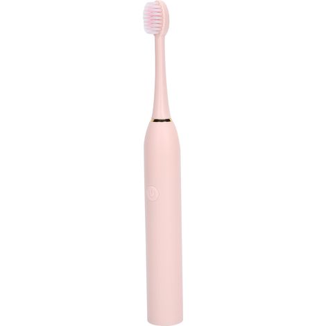 Brosse à dents électrique rechargeable, portable et de voyage, à nettoyage sonique, outil de soin bucco-dentaire rose (1/5)