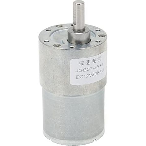 Moteur à engrenages autobloquant JGB37-3530 pour ouvre-porte, 12 V CC, 80 tr/min, format compact, idéal pour les applications domestiques. (1/3)