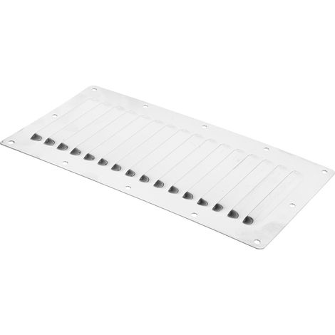 Grille de ventilation en Acier inoxydable, 127 x 228 x 0.7mm à utiliser avec Ventilateur ( Prix pour 1 ) (1/4)