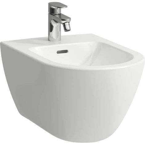 LAUFEN PRO X bidé de pared, 1 orificio de grifo, conexión (1/2)