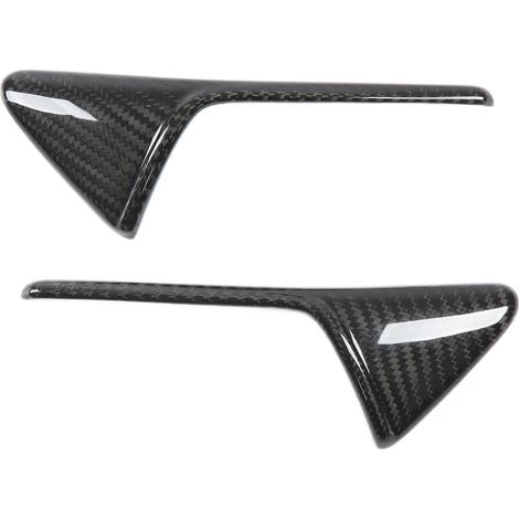 Pare-chocs avant lèvre spoiler becquet universel accessoire aérodynamique pour tuning voiture style carbone + rouge (1/5)