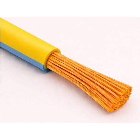 Cavo Filo Unipolare FLRY-B ISO 6722 Classe B Sez. 1,50 mmq Giallo/azzurro