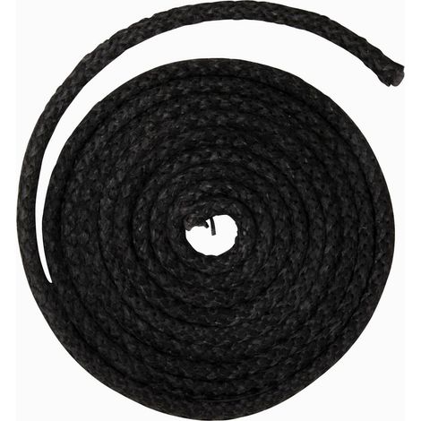 Joint tressé pour insert et poêle 2,5m Ø 8mm – Résistance jusqu'à 500°C – Colle réfractaire incluse pour installation facile