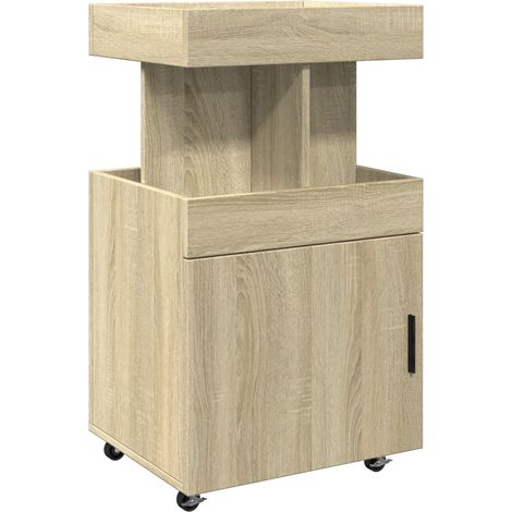 Carrello Bar Rovere Sonoma 50x41x89 cm in Legno Multistrato vidaXL (1/5)