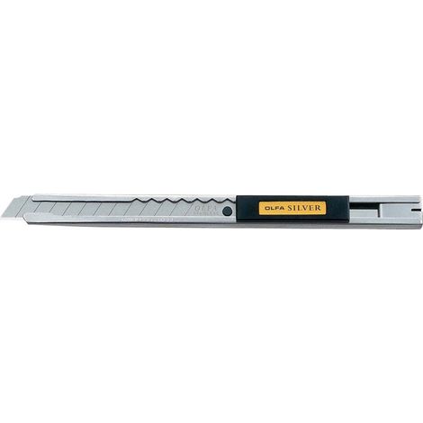 OLFA-Cutter mit automatischer Verriegelung, Edelstahlgriff und 9-mm-Klinge (1/5)
