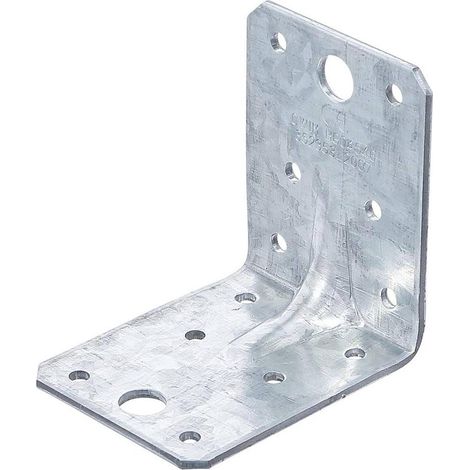 Connecteur d'Angle 25 pcs 70 x 70 x 55 x 2,5 mm - Renforcé avec Bourrelet - Pack Économie, Acier - D-Work (1/5)