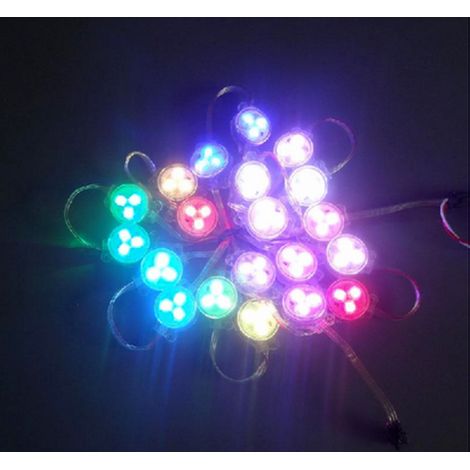 STRINGA 30 LUCI LED RGB 12-24V SMD 5050 INSEGNE GIOSTRE DECORAZIONI LUMINARIE IP66 (1/3)