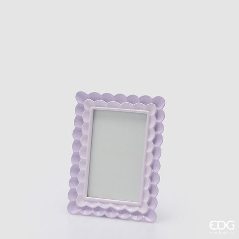 EDG Enzo De Gasperi Portafoto Cornice Balze Rettangolare H 20 Cm L 15 Cm Lilla