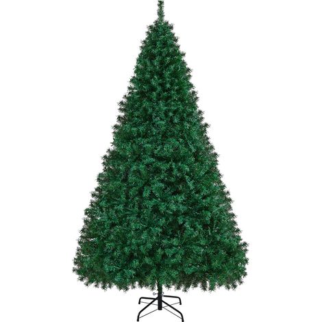 Yaheetech – Sapin de Noël artificiel 213,5 cm – 1446 branches réalistes – Support en métal pliable – Facile à assembler avec système de charnières (1/5)