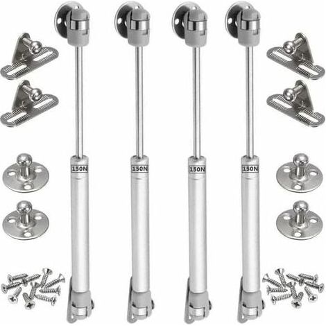 4PCS vérins à gaz 150N verin meuble hydraulique ressort amortisseurs à gaz d'origine porte armoire de cuisine Bras pneumatique pour levage de porte armoire (1/4)