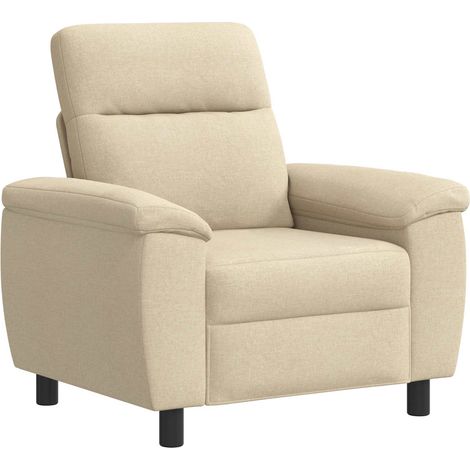 Sofa Creme 95 x 90 x 95 cm Stoff vidaXL (1/5)