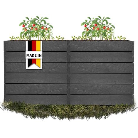GARANTIA ERGO QUADRO 2 L 75 letto rialzato Stone, incl. sistema di risparmio idrico FLORA (1/5)