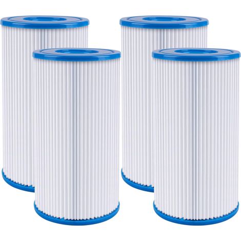 For Intex 59900E and 29000E Filter Pumps, Washable Pool Filter Compatible with 500, 530, 800, 1000, and 1500 Gallons Per Hour Filters (4 Pack) (1/5)