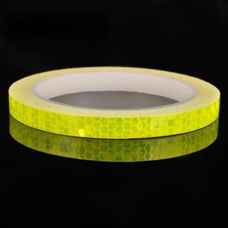 Due rotoli di nastro riflettente, adesivi riflettenti, nastro riflettente impermeabile, segnaletica di sicurezza, adesivo r (1/5)