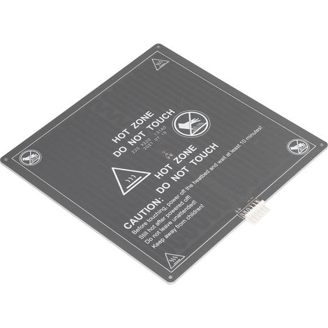 Heizbettplatte aus Aluminium, Ersatz für 3D-Drucker, 12 V, mit Kabel, passend für Anet A8 und A6 (1/5)