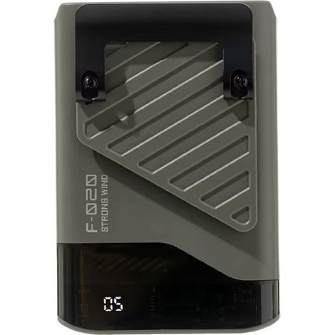 Ventilatore da collo portatile ricaricabile con display a LED, ventilatore 4 in 1 con clip per camicia e 5 velocità, ventilatore da lavoro per il collo (1/2)