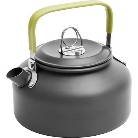 Bouilloire Camping Aluminium 0,8L - Ultra Légère 160g - Poignée Isolante - Bec Anti-Éclaboussures - Randonnée Plein Air (1/5)