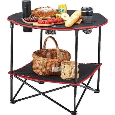 Tavolo pieghevole in tessuto Oxford resistente al calore, 720 mm x 700 mm, peso 1,4 kg, portata massima 25 kg, design pieghevole intelligente. (1/5)