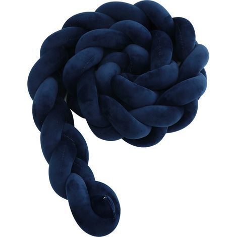 Ikodm – Tour de lit bébé serpent tressé 2M – Flanelle douce et coton – Pare-chocs décoratif pour berceau – Protection optimale nouveau-né (1/5)